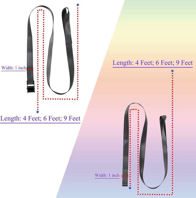 GAITWIN Car Roof Rack Loop Tie Down Straps,Short Cam Buckle Crossbars Straps for Kayak, Surfboard, Paddle Board, Surf Rack. Longboard, Bodyboard, Truck, Dock,Boat, Trailer,ATV, Dirt Bike, Canoe - Image 4